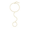 Wholesale Women's S925 Sterling Silver Geometric Small Gold Bead Toe Chain Anklet Normcore Ins Design Foot Jewelry