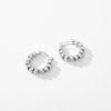 Wholesale Women's S925 Sterling Silver Geometric Small Square Niche Design Earrings With Electroplating
