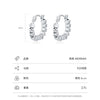 Wholesale Women's S925 Sterling Silver Geometric Small Square Niche Design Earrings With Electroplating