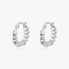 Wholesale Women's S925 Sterling Silver Geometric Small Square Niche Design Earrings With Electroplating