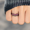 Wholesale Women's S925 Sterling Silver Geometric Snakeshaped Adjustable Ring Electroplated