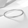 Wholesale Women's S925 Sterling Silver Geometric Spiral Twist Pattern Electroplated Ring