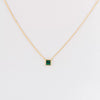 Wholesale Women's S925 Sterling Silver Geometric Square Clavicle Necklace With Electroplating