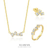 Wholesale Women's S925 Sterling Silver Geometric Square Light Luxury Zircon Earrings