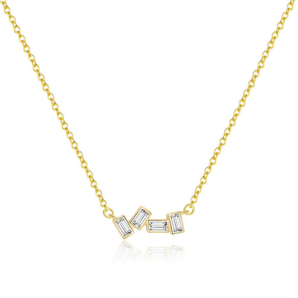 Wholesale Women's S925 Sterling Silver Geometric Square Light Luxury Zircon Earrings