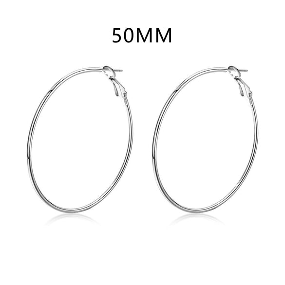 Wholesale Women's S925 Sterling Silver Geometric Style Electroplated Earrings