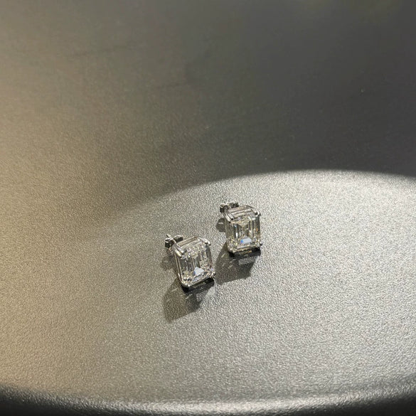 Wholesale Women's S925 Sterling Silver Geometric Style Electroplated Earrings