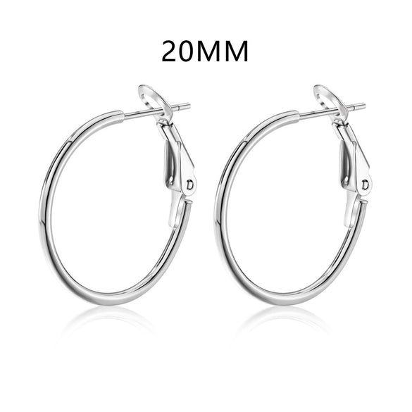Wholesale Women's S925 Sterling Silver Geometric Style Electroplated Earrings