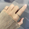 Wholesale Women's S925 Sterling Silver Geometric Style Electroplated Ring
