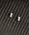 Wholesale Women's S925 Sterling Silver Geometric Style Goldplated Zirconia Earrings