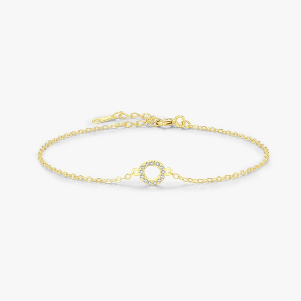 Wholesale Women's S925 Sterling Silver Geometric Style Micro Inlay Bracelet