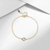 Wholesale Women's S925 Sterling Silver Geometric Style Micro Inlay Bracelet