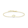 Wholesale Women's S925 Sterling Silver Geometric Style Micro Inlay Bracelet
