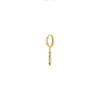 Wholesale Women's S925 Sterling Silver Geometric Tassel Earrings With Microinlay