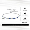Wholesale Women's S925 Sterling Silver Geometric Tennis Chain Bracelet With Electroplating