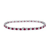 Wholesale Women's S925 Sterling Silver Geometric Tennis Chain Bracelet With Electroplating