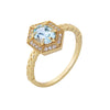 Wholesale Women's S925 Sterling Silver Geometric Topaz Ring Bracelet
