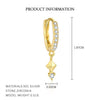 Wholesale Women's S925 Sterling Silver Geometric Triangle Earrings With Zirconia Treatment