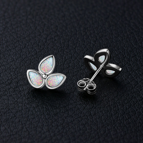 Wholesale Women's S925 Sterling Silver Geometric Ushaped And Drop Shape Zircon Earrings