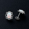 Wholesale Women's S925 Sterling Silver Geometric Ushaped And Drop Shape Zircon Earrings