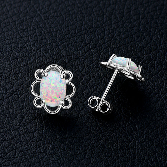 Wholesale Women's S925 Sterling Silver Geometric Ushaped And Drop Shape Zircon Earrings