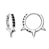 Wholesale Women's S925 Sterling Silver Geometric Ushaped And Drop Shape Zircon Earrings