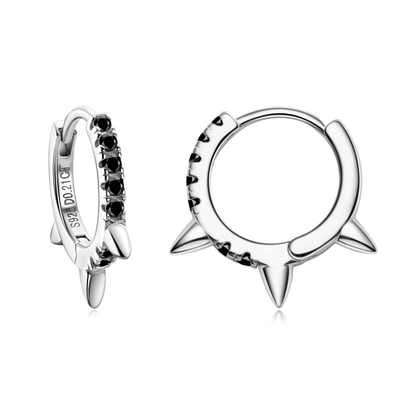 Wholesale Women's S925 Sterling Silver Geometric Ushaped And Drop Shape Zircon Earrings