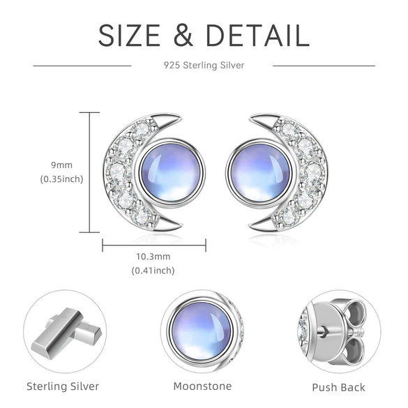 Wholesale Women's S925 Sterling Silver Geometric Ushaped And Drop Shape Zircon Earrings