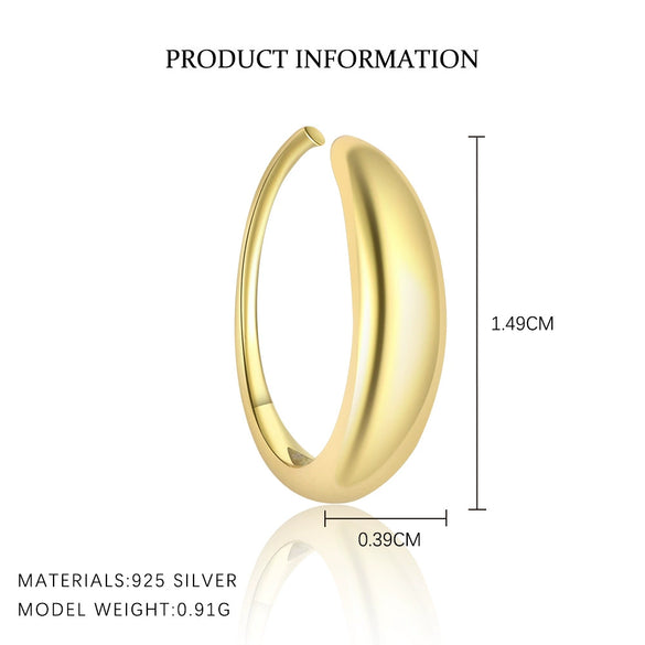Wholesale Women's S925 Sterling Silver Geometric Water Drop Vintage Earrings With Electroplating