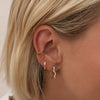 Wholesale Women's S925 Sterling Silver Geometric Wave Earrings With Electroplating