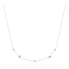 Wholesale Women's S925 Sterling Silver Geometric Zircon Clavicle Cross Chain Necklace