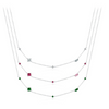 Wholesale Women's S925 Sterling Silver Geometric Zircon Clavicle Cross Chain Necklace