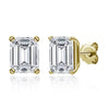 Wholesale Women's S925 Sterling Silver Geometric Zircon Earrings Set With Diamonds Simple Style