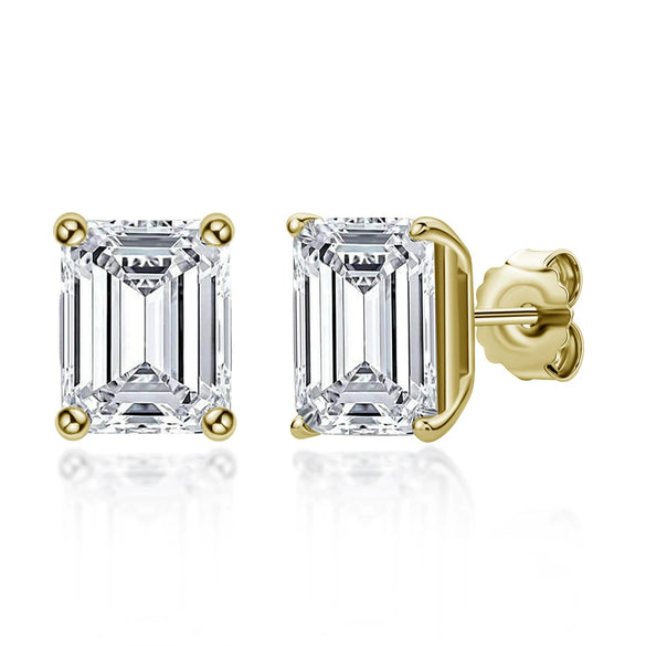 Wholesale Women's S925 Sterling Silver Geometric Zircon Earrings Set With Diamonds Simple Style