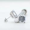 Wholesale Women's S925 Sterling Silver Geometric Zircon Earrings Set With Diamonds Simple Style