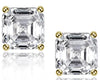 Wholesale Women's S925 Sterling Silver Geometric Zircon Earrings Set With Diamonds Simple Style