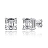 Wholesale Women's S925 Sterling Silver Geometric Zircon Earrings Set With Diamonds Simple Style