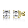 Wholesale Women's S925 Sterling Silver Geometric Zircon Earrings Set With Diamonds Simple Style