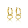 Wholesale Women's S925 Sterling Silver Geometric Zircon Earrings