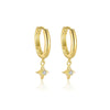 Wholesale Women's S925 Sterling Silver Geometric Zircon Earrings