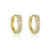 Wholesale Women's S925 Sterling Silver Geometric Zircon Earrings