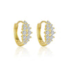 Wholesale Women's S925 Sterling Silver Geometric Zircon Earrings