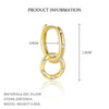 Wholesale Women's S925 Sterling Silver Geometric Zircon Earrings