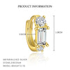 Wholesale Women's S925 Sterling Silver Geometric Zircon Fashion Earrings