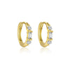 Wholesale Women's S925 Sterling Silver Geometric Zircon Fashion Earrings