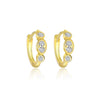 Wholesale Women's S925 Sterling Silver Geometric Zircon Fashion Earrings
