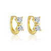 Wholesale Women's S925 Sterling Silver Geometric Zircon Fashion Earrings