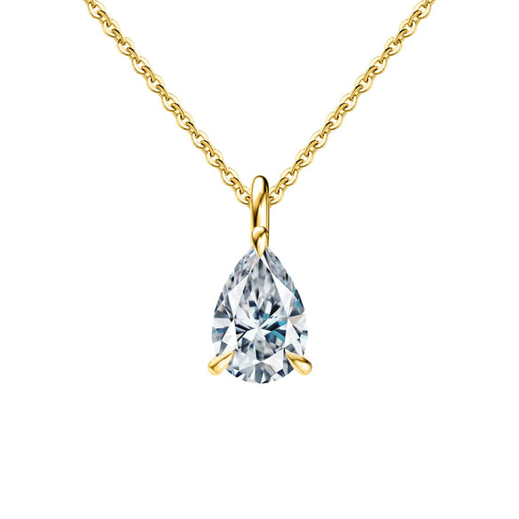 Wholesale Women's S925 Sterling Silver Geometric Zircon Pendant With Electroplating And Cross Chain