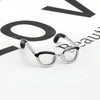 Wholesale Women's S925 Sterling Silver Glasses Frame Open Ring Adjustable Enamel Coloring Electroplated