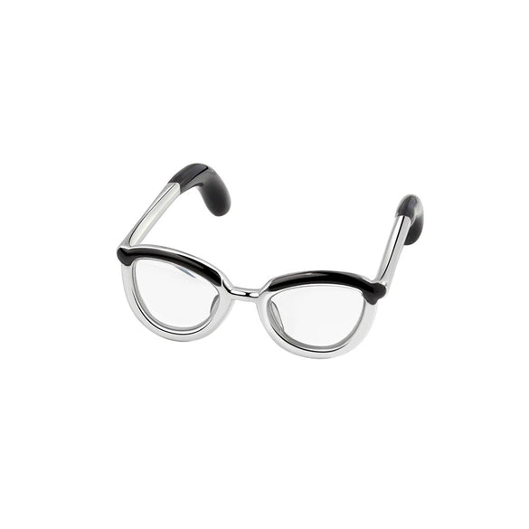 Wholesale Women's S925 Sterling Silver Glasses Frame Open Ring Adjustable Enamel Coloring Electroplated